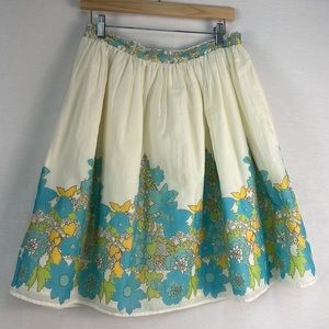 Isaac Mizrahi for Target Retro Floral Stater Style Full Skirt Size 4